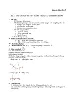Giáo án Hình học 7 chương 1 bài 3: Các góc tạo bởi một đường thẳng cắt hai đường thẳng