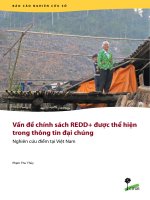 Nghiên cứu điểm tại Việt Nam - Vấn đề chính sách REDD+ được thể hiện trong thông tin đại chúng