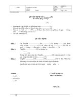 BMPT 11 quyet dinh dieu dong