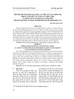 ĐỔI MỚI PHƯƠNG PHÁP DẠY HỌC CÁC MÔN LÍ LUẬN CHÍNH TRỊ THEO CÁCH TIẾP CẬN NĂNG LỰC KHOA HỌC VÀ PHẨM CHẤT SƯ PHẠM CỦA SINH VIÊN TRƯỜNG ĐẠI HỌC SƯ PHẠM THÀNH PHỐ HỒ CHÍ MINH HIỆN NAY