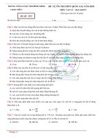 Đề thi thử môn vật lý THPT quốc gia 2018  có lời giải chi tiết hay