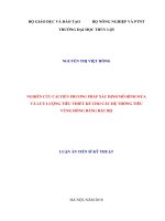 Nghiên cứu cải tiến phương pháp xác định mô hình mưa và lưu lượng tiêu thiết kế cho các hệ thống tiêu vùng đồng bằng Bắc Bộ