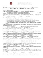 ĐỀ CƯƠNG GIỮA KÌ 2 HÓA 10 HOÀN CHỈNH