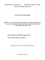 Nghiên cứu cải tiến phương pháp xác định mô hình mưa và lưu lượng tiêu thiết kế cho các hệ thống tiêu vùng đồng bằng bắc bộ (tt) 