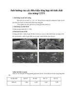 Ảnh hưởng của các điều kiện tổng hợp tới tính chất của màng CZTS
