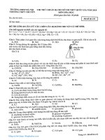 De thi thu mon hoa truong THPT chuyen DH su pham lan 3   2018 co dap an