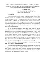 QUẢN LÝ NHÀ NƯỚC DƯỚI TÁC ĐỘNG CỦA CÁCH MẠNG CÔNG NGHIỆP 4.0 VÀ TỰ DO HÓA THƯƠNG MẠI: KINH NGHIỆM QUỐC TẾ VÀ CÁC ĐỊNH HƯỚNG CHÍNH ĐỐI VỚI HẢI PHÒNG