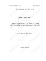 Đánh giá sự phù hợp của hệ thống cấp nước chữa cháy tòa nhà hà nội PARAGON   cầu giấy (tt) 