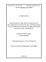 Đánh giá kết quả thực hiện quy hoạch bảo vệ, phát triển rừng giai đoạn 2011 2015, lập kế hoạch bảo vệ phát triển rừng 2016  2020 và tầm nhìn tới năm 2030 huyện Quỳ Châu, tỉnh Nghệ An (Luận văn thạc sĩ)