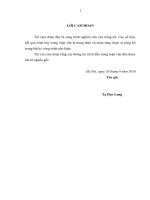 Đánh giá tình hình sinh trưởng một số loài cây gỗ bản địa dưới tán rừng tại huyện sóc sơn, thành phố hà nội 