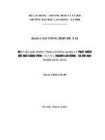 Hoang bich hong  de tai tang cuong phat trien doi ngu GV nganh LDXH