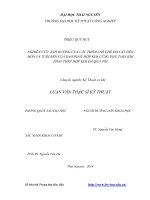 Nghiên cứu ảnh hưởng của các thông số chế độ cắt đến mòn và tuổi bền của dao phay hợp kim cứng phủ tialn khi phay thép hợp kim đã qua tôi ( Luận văn thạc sĩ)