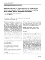 Minimum population size, genetic diversity, and social structure of the Asian elephant in Cat Tien National Park and its adjoining areas, Vietnam, based on molecular genetic analyses