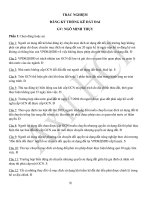 TRẮC NGHIỆM  ĐĂNG KÝ THỐNG KÊ ĐẤT ĐAI