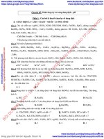 Bài tập ôn tập các chương môn hóa học lớp 11 có đáp án