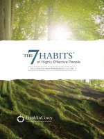 7 thói quen hiệu quả