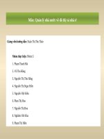 Tiểu luận Quản lý nhà nước về đô thị và nhà ở