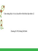 Chương 10: Thị Trường Tài Chính