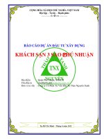 Thuyết minh dự án Đầu tư xây dựng Khách sạn 3 sao Phú Nhuận 0918755356