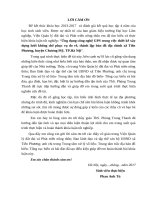 Ứng dụng công nghệ GPS trong việc thiết kế xây dựng lưới khống chế phục vụ đo vẽ, thành lập bản đồ địa chính xã Tiên Phương, huyện Chương Mỹ, TP.Hà Nội