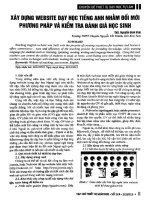 Xây dựng Website dạy học Tiếng Anh