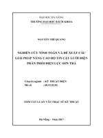 Nghiên cứu tính toán và đề xuất các giải pháp nâng cao độ tin cậy lưới điện phân phối điện lực sơn trà   thành phố đà nẵng