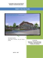 Thuyết minh Dự án Khu thể thao giải trí phức hợp Vườn Thiên Thanh  File Tiếng anh 0918755356