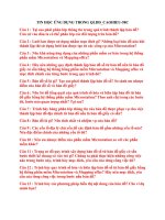 ĐỀ CƯƠNG TIN HỌC ỨNG DỤNG TRONG QUẢN LÍ ĐẤT ĐAI