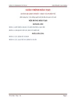 GIÁO TRÌNH đào tạo CAD cơ bản