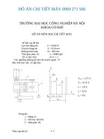 Đồ án chi tiết máy hộp giảm tốc phân đôi cấp chậm
