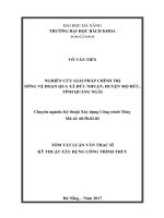Nghên cứu giải pháp chính trị sông vệ đoạn qua xã đức nhuận, huyện mộ đức, tỉnh quảng ngãi