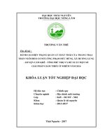 Đánh giá hiện trạng quản lý chất thải của trang trại chăn nuôi heo cơ sở 2 ông Phạm Đức Hùng, xã Hương Lung  huyện Cẩm Khê  tỉnh Phú Thọ và đề xuất một số giải pháp giảm thiểu ô nhiễm năm 2016 (Khóa luận tốt nghiệp)