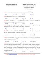 5 đề thi thử THPT Quốc gia môn Toán năm 2018 có lời giải chi tiết