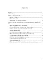 Hoạch định chiến lược kinh doanh cho công ty cổ phần sữa việt nam   vinamilk