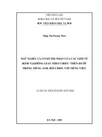 Ngữ nghĩa và cơ sở tri nhận của giới từ định vị không gian theo chiều trêndưới trong tiếng Anh, đối chiếu với tiếng Việt