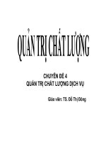 Ôn thi quản trị chất lượng quản trị chất lượng dịch vụ 