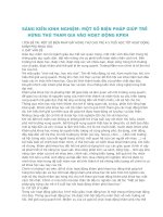 MỘT SỐ BIỆN PHÁP GÂY HỨNG THÚ CHO TRẺ 45 TUỔI HỌC TỐT HOẠT ĐỘNG KHÁM PHÁ KHOA HỌC