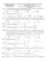 10 đề thi thử THPT Quốc gia môn Toán năm 2018 có đáp án