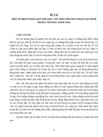 MỘT SỐ BIỆN PHÁP GIÚP TRẺ HỌC TỐT MÔN PHƯƠNG PHÁP TẠO HÌNH TRONG TRƯỜNG MẦM NON