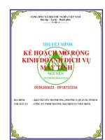 Thuyết minh dự án Mở rộng kinh doanh dịch vụ máy tính TPHCM 0918755356