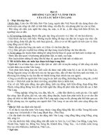 Giáo án dạy học theo chủ đề tích hợp ĐỜI SỐNG VẬT CHẤT VÀ TINH THẦN CỦA CƯ DÂN VĂN LANG