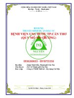 Thuyết minh dự án Bệnh viện Ung bứu 500 giường 0918755356