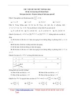 Đề và lời giải chi tiết môn toán sở GDĐT bình phước