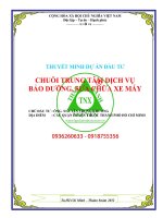 Thuyết minh dự án Chuỗi tập trung dịch vụ bảo dưỡng xe máy TPHCM 0918755356