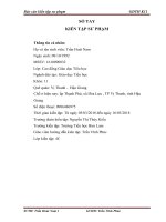 Báo cáo kiến tập sư pham tiểu học