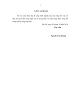 Nghiên cứu thực trạng nguồn tài nguyên cây thuốc tại khu bảo tồn thiên nhiên phu canh, tỉnh hòa bình 