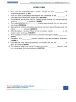 Bài tập word form 12