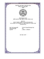 BÀI THẢO LUẬN MÔN: QUẢN TRỊ CHIẾN LƯỢC NÂNG CAO  Viettralve