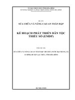 DỰ ÁN: SỬA CHỮA VÀ NÂNG CAO AN TOÀN ĐẬP KẾ HOẠCH PHÁT TRIỂN DÂN TỘC THIỂU SỐ (EMDP)