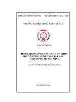 HOÀN THIỆN CÔNG TÁC QUẢN LÝ KHOA HỌC VÀ CÔNG NGHỆ TRÊN ĐỊA BÀN THÀNH PHỐ HỒ CHÍ MINH_2